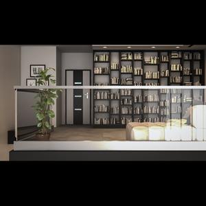 Factory Direct 6063/T6 Canal de caja continua Piezas de pasamanos de aluminio Accesorios para hoteles Apartamentos Villas y hospitales-125X70 - Product Image 5