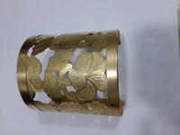 Bijoux de mode pour femmes et filles, faits à la main, en laiton plaqué or, de style traditionnel, en forme d'armure circulaire, pour mariage, avec soie