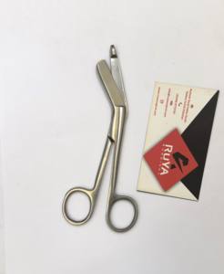 Tijeras Quirúrgicas Profesionales Ruya para Cortar Vendajes Lister, 5.5 Pulgadas, Acero Inoxidable Alemán, Juego de Instrumentos con Certificación CE ISO, Instrumentos de Clase - Product Image 4