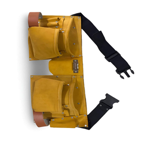 Export Quality Suede <b>Leather</b> <b>Tool</b> Pouch Bag Heavy Duty Storage Solution for <b>Tool</b> Management And Construction Professionals - Product Image 2