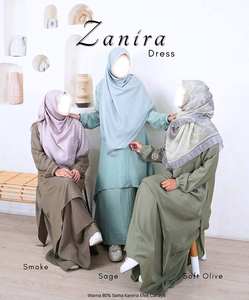 ABAYA MODESTA AL POR MAYOR ESTILO MALASIA, VESTIDO TRANSPIRABLE Y SENCILLO DE USAR - Product Image 1