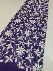 Wholesale Sequin Embroidery Fabric Export Quality <b>Mesh</b> <b>Net</b> Garment Textile For Importers And Bulk Buyers - Product Image 4