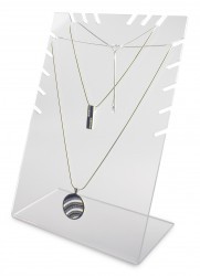 Buste de bijoux en acrylique blanc de luxe tendance 2025: présentoir élégant pour colliers et boucles d'oreilles - Product Image 2