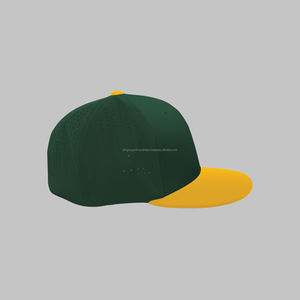 Laine Melton personnalisé feutre broderie Logo Golf chapeaux papa chapeau plat bord non structuré casquette de Baseball avec sangle arrière en cuir - Product Image 3