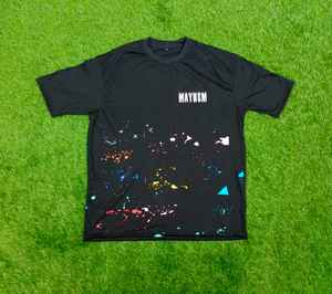 T-shirt en coton imprimé éclaboussures OEM pour hommes T-shirt à épaules tombantes avec impression personnalisée T-shirts Streetwear à la mode - Product Image 3