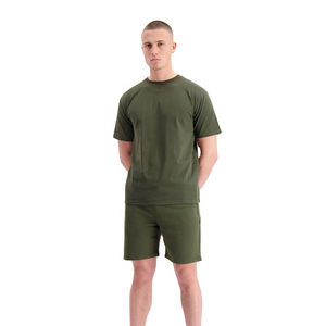 Ensemble deux pièces tendance pour homme : T-shirt respirant en coton à manches courtes et short assorti, idéal pour le sport ou la tenue décontractée, personnalisable 2026 - Product Image 1