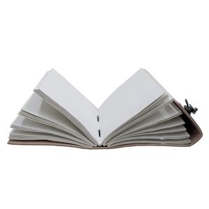 Carnet de notes vintage en cuir à couverture rigide, à feuilles mobiles, avec motif triple lune et pierre de cristal Troisième Œil – Carnet de croquis vierge pour voyages - Product Image 5