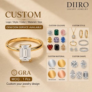 แหวนหมั้นเพชรโมอิสซาไนต์ทรงลูกแพร์ชุบทองคำสีกุหลาบแบบคลาสสิกสำหรับผู้หญิง แหวนแต่งงานเจ้าสาว - Product Image 2