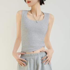 Camiseta Deportiva Corta Personalizable para Mujer - Sin Mangas, Tirantes Anchos, Capa Base, Logotipo Frontal, Transpirable, de Secado Rápido - Product Image 3