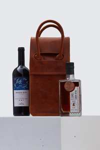 Funda Protectora para Botellas de Vino Imra Impex, Elegante y Duradera, de Cuero Genuino, 20-36L, con Asa, Impermeable, a Prueba de Polvo, Personalizable - Product Image 2