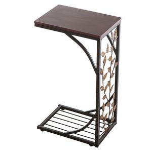 Tavolino da Caffè Contemporaneo in Vetro Fatto a Mano con Piano in Marmo Marrone per Soggiorno e Bar - Product Image 1