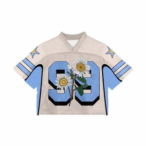 Jersey de Fútbol Americano de Alta Calidad con Manga Corta, Uniforme Transpirable con Nombre y Número Cosidos Personalizados, Talla Grande - Product Image 1