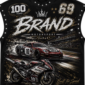Débardeur pour homme personnalisé avec impression graphique en strass de couleur foncée, 100% coton, doux, respirant, sans manches, streetwear, OEM ODM - Product Image 6