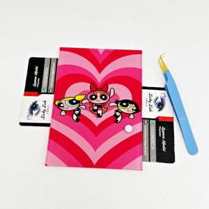 Carrelage pour Filles Powerpuff avec Logo Personnalisé, Palettes de Porte-Extension de Cils en Verre Durable, Outils pour Cils Kitty, Carreaux en Acrylique - Product Image 5