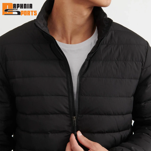 Veste matelassée oversize à fermeture éclair pour homme, qualité supérieure, solide, chaude pour l'hiver, personnalisée, imperméable, de haute qualité, en duvet - Product Image 3