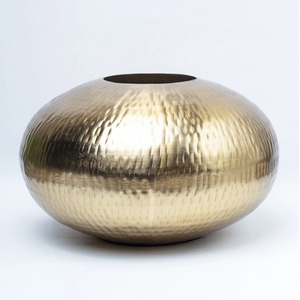 Sleek Metal Flower <b>Vase</b> Modern Narrow Neck <b>Decorative</b> <b>Vase</b> for Living Room Dining Table Home Decor and Gifting Use - Product Image 1