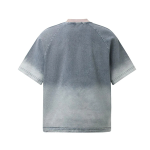 Camiseta Raglán Extra Grande para Hombre GLFS, con Letras Bordadas, Cuello Redondo, Estilo Urbano, 100% Algodón, Ribete en Contraste - Product Image 2