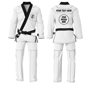 Uniforme de Jiu Jitsu Brasileño Premium 100% Algodón, Ropa de Entrenamiento de Artes Marciales, Ligero, Duradero, Transpirable, de Secado Rápido, BJJ - Product Image 3
