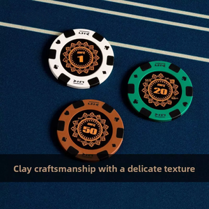 Jetons de casino professionnels en argile <span class=keywords><strong>composite</strong></span> de 14g, résistants à l'usure et aux rayures, pour jeux de stratégie de table, fournitures pour clubs - Product Image 4