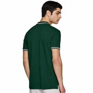 ปากีสถานผลิตเสื้อโปโลชายแบบสั่งทำพิเศษ ดีไซน์ลำลอง ผ้าถักเป็นมิตรกับสิ่งแวดล้อม ลายเรียบ สำหรับฤดูร้อน - Product Image 2