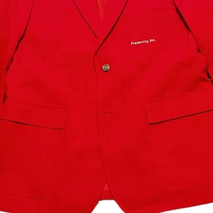 WIDE GREEK HOUSE Men's <b>Brown</b> <b>Corduroy</b> Blend Plus Size Suit <b>Jacket</b> V-neck Single Breasted American Italian Regular Fit Fraternity - Product Image 3