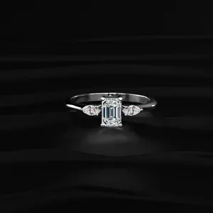 Premium Quality Diamond <b>Ring</b> with Fine <b>Craft</b> for Wedding Engagement Party Wear Available For Export Price - Product Image 1