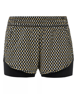 Shorts mi-taille pour femme à imprimé champignons, en tricot de spandex et polyester, séchage rapide, sportifs, avec poches, fermeture à cordon de serrage, bordure en dentelle, 160g - Product Image 6