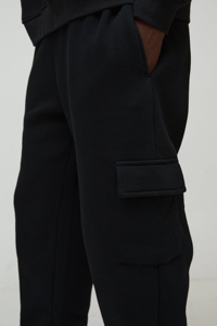 OEM/ODM Customised <b>Men's</b> Winter/Autumn Casual <b>Baggy</b> <b>Trousers</b> Side Pockets Embroidery Decoration Boxy Fit Washed Style Canvas - Product Image 6