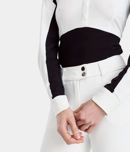 Camiseta de equitación para mujer de alta calidad, manga corta, transpirable, ligera, personalizable. - Product Image 6