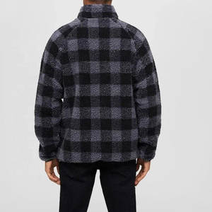 Veste en polaire sherpa pour homme sur mesure de haute qualité, nouveau style, col montant, fausse fourrure en polyester, vêtement d'extérieur chaud en polaire pour l'hiver - Product Image 3