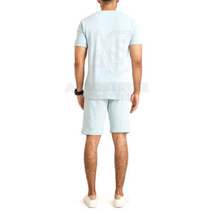 Conjunto de Camiseta y Pantalones Cortos Casuales para Hombre, Estilo Urbano, Logotipo y Diseño Personalizados, Ecológico, de Secado Rápido - Product Image 5