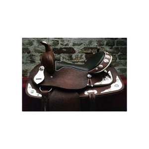 Silla de montar de cuero genuino estilo western personalizada, equipo de equitación a precio de mayorista - Product Image 1