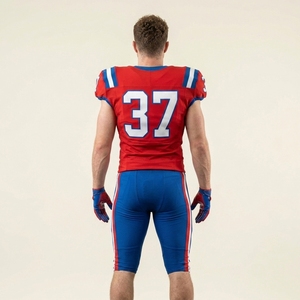 Fabricant professionnel en gros, uniforme de football américain unisexe pour adultes, personnalisé, respirant, 100% polyester, impression par sublimation - Product Image 2