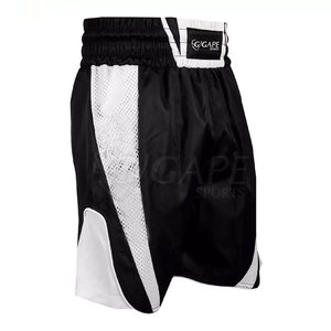 Shorts de boxe unisexes de qualité supérieure, imprimés sur mesure à l'avant, pour entraînement professionnel, 100 % polyester, durables, légers, service OEM - Product Image 2