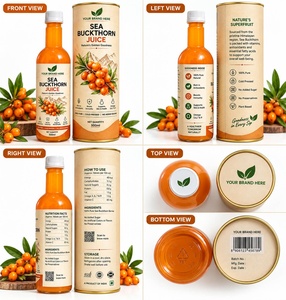 Jus d'argousier premium 500ml pressé à froid, complément bien-être naturel à base de plantes, sans sucre ajouté, OEM ODM, pur de l'Himalaya - Product Image 2