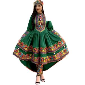 New Hot Design Afghan Vintage Kuchi Pashtun <b>Tribal</b> Gypsy <b>Dress</b> Afghani Kuchi Suit Frock Long Floor-Length IQ.WAL.AF.109 <b>Dress</b> - Product Image 1