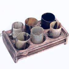 Cuerno antiguo Vino Whisky Copa de vidrio Sublimación en blanco Espresso Glass Pequeño Cuerno de vaca Vaso de chupito Logotipo personalizado Mejor estilo Moderno - Product Image 4