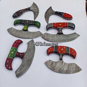Nuevo diseño de cuchillo Ulu de acero damasco, cuchillo para deshuesar con el mejor Mango, logotipo personalizado para cocina y corte de pizza en restaurantes - Product Image 2