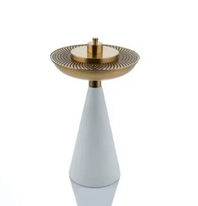 Modern White Mabkhara Bakhoor Burner Arabic Oud Incense Burner Silver Metal Resin Dubai Style Luxury Home Decor Ramadan <b>Eid</b> <b>Gift</b> - Product Image 3