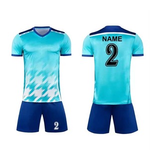 Conjunto de Camiseta y Pantalones Cortos de Fútbol para Hombre, Degradado Blanco y Negro, Cuello en V, Manga Corta, 100% Poliéster, Absorbe la Humedad, Impresión Sublimada - Product Image 4