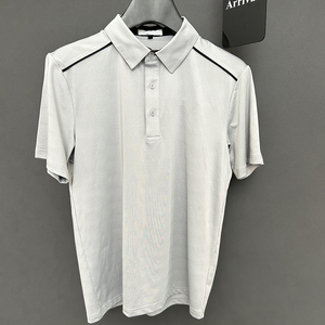 Camiseta de Manga Corta para Hombre, Estilo Diseñador, Corte Holgado, Color Sólido, Poliéster/Algodón, Transpirable, Venta al Por Mayor - Product Image 6