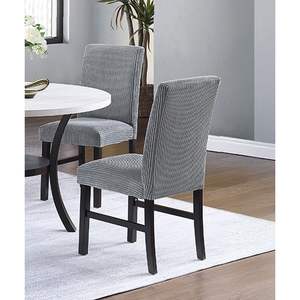 Set di sedie da pranzo in velluto a coste da 2 pezzi con schienale imbottito per mobili da cucina e da pranzo - Product Image 6