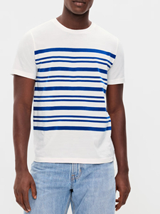 Camiseta Clásica de Rayas para Hombre, Algodón Suave, Estilo Casual Urbano, Venta al por Mayor, Camiseta de Rayas de Moda, Algodón Ligero - Product Image 4