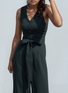 Fabricante Vietnamita de Monos de Verano de Alta Calidad para Mujer, 100% Lino, para Venta al Por Mayor, OEM, ODM, Ropa Urbana Sostenible - Product Image 4