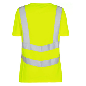 Custom Logo Polyester/Cotton Best Selling Safety Hi <b>Vis</b> Work Wear Construction Reflective Tape Working <b>T</b>-<b>Shirts</b> for Adults - Product Image 5
