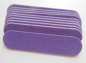 Lime à ongles émeri jetable violette durable double face grain 100, bâton de ponçage pour soins des pieds - Product Image 6