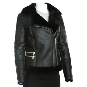 Chaqueta de Cuero Genuino para Mujer, Diseño Transpirable y a la Moda, Venta al Por Mayor de Chaquetas de Cuero Genuino para Mujer - Product Image 1