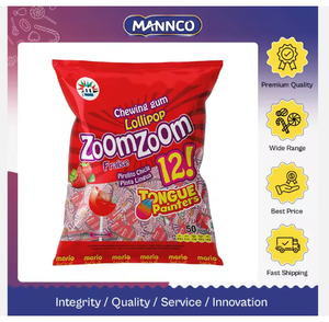 Piruleta Roja Zoomzoom Rellena de Goma de Mascar con Sabor a Naranja, Arándano y Fresa de Alta Calidad a Precio Competitivo - Product Image 3