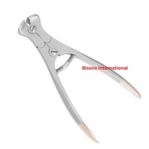 คีมตัดลวดเหล็ก K สำหรับศัลยกรรมกระดูกแบบแมนนวล ยี่ห้อ BISONS ผลิตจากสแตนเลส - Product Image 3