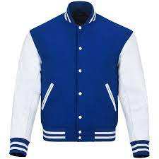 Veste universitaire personnalisée pour homme, style Letterman, en laine avec manches en cuir, broderie et patchs, qualité supérieure, style bomber - Product Image 6